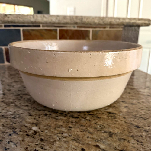 Very old stone bowl glossy - ,