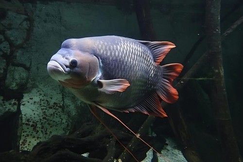 Red giant gourami - giant, inches)