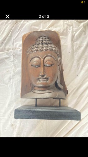 Large buddha head statue - buddha,