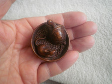 1a. Hand carved wood netsuke