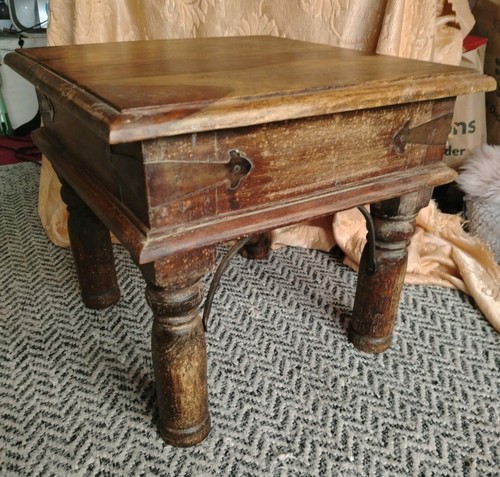 Solid wood rustic coffee table - wood,