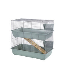Rabbit Guinea Pig Large Double Decker Indoor Cage Hutch – 100cm