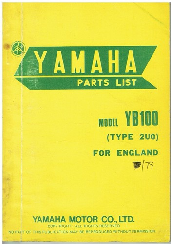 Yamaha yb100 uk - yamaha, (type