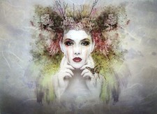 Rice Paper Decoupage Scrapbook Craft Sheet Woman 781*