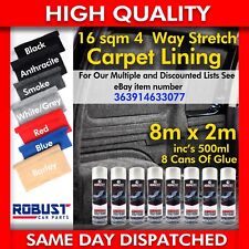CAMPER VAN CARPET LINING STRETCH VW T1 T2 T5 T6 TRANSIT SPRINTER CARAVAN 16 sqm