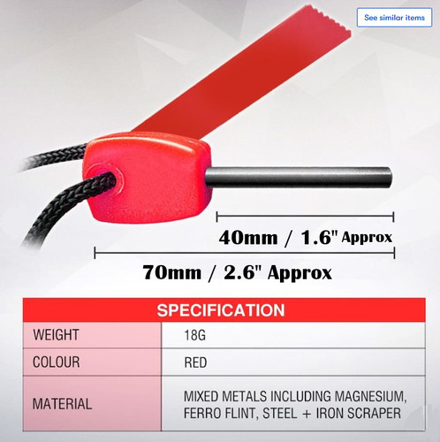 Flint steel striker fire - striker,