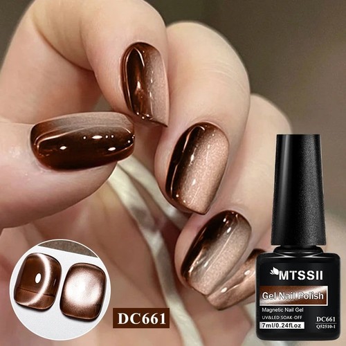 Gel nail polish brown - gel,