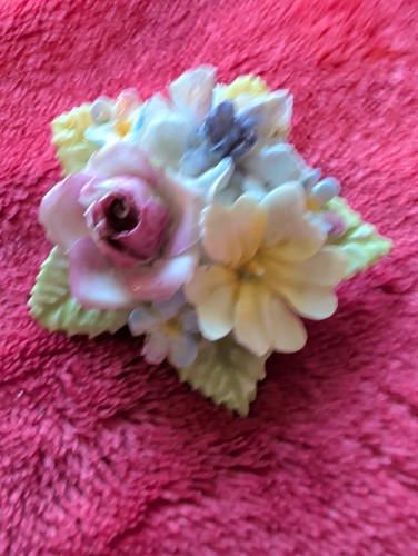 Vintage bone china flower - vintage,
