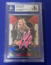 WWE LIV MORGAN  Signed 2023 Select Card #2  Beckett Slabbed