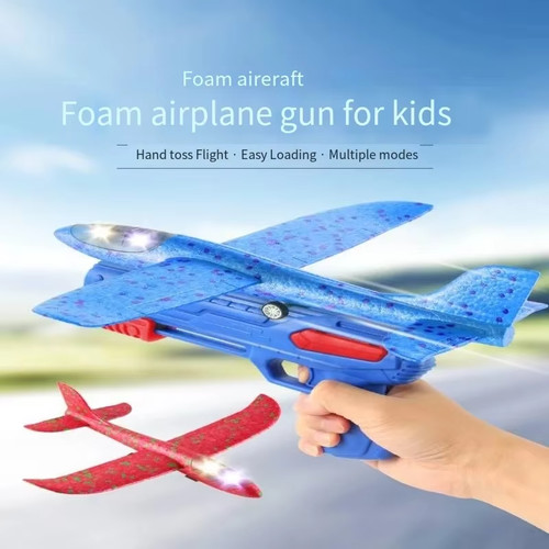 Glowing foam catapult plane - foam,