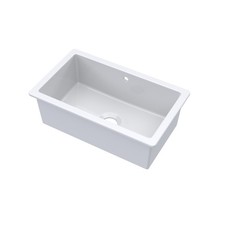 Fireclay Single Bowl Square