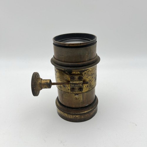 Vintage brass petzval type - brass,