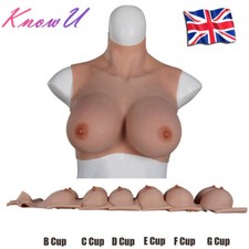 Silicone Breast Forms Fake Tit False Boobs Men Wear Chestplate Sexy Huge