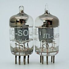 Matched Pair TUNG-SOL JTL-5654 6AK5 EF95 Valves Grey Plates Square Getters NOS