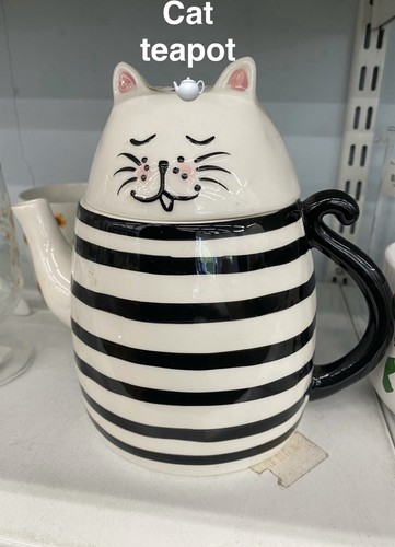 Cute ceramic cat - cute, black