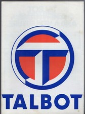 Talbot 1979 UK Market Foldout