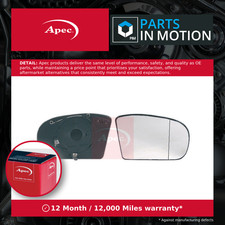 Mirror Glass fits MERCEDES E500 S211, W211 5.0 Right O/S Driver Side Door Apec