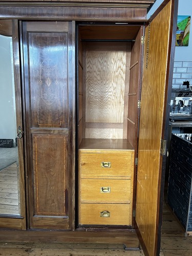 Vintage double wardrobe - wardrobe,