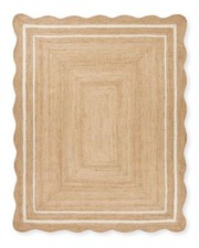 Jute Rug Scallop Carpet