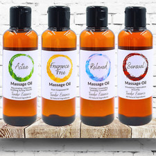 Massage Oil Blends Using Pure Essential Oils Aromatherapy CHOOSE SIZE + SCENT
