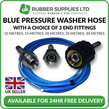 Jet Wash Pressure Washer Hose Pipe With Various Connection Fitting Attachments