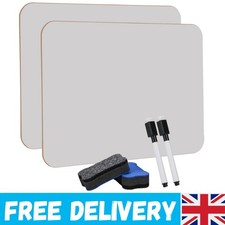 Lightweight Double-Sided Mini Whiteboard 2 Pack - Ideal for Interactive Learning
