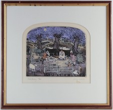 GRAHAM CLARKE, 'JUST ABIDING', LIMITED EDITION ETCHING PRINT 158/400, SIGNED