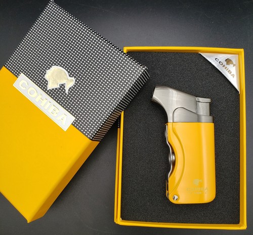New yellow windproof butane - new,
