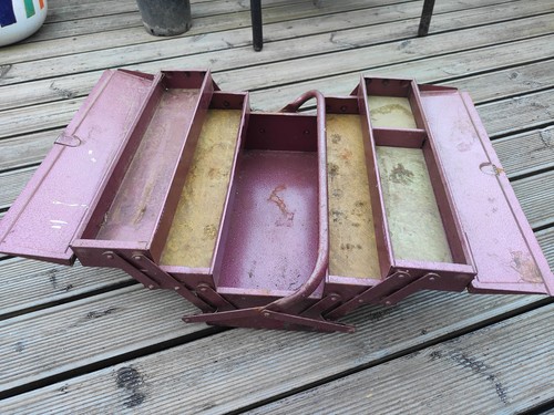 Vintage red metal tool - red,
