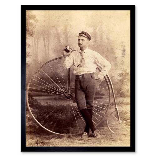 Vintage penny farthing bicycle - farthing,