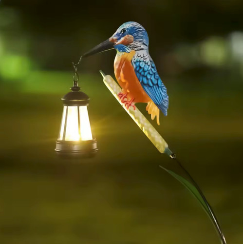 Solar kingfisher garden light - solar,
