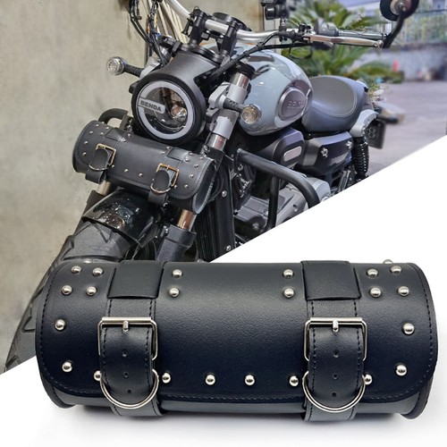Retro motorcycle bicycle - motorcycle, bags