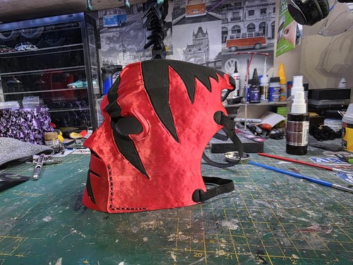Printed wwe kane mask - printed,