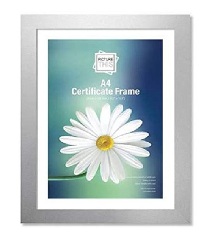 Photo frame silver - silver, a4