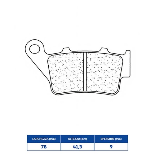 Sintered rear brake pads - rear,