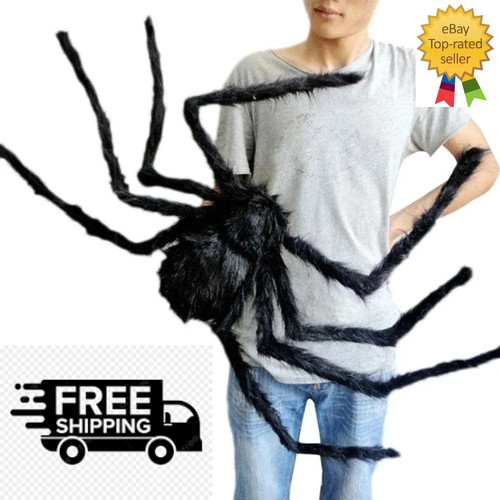 Halloween giant plush spider - halloween,