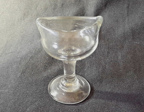 Antique blown clear glass - antique,