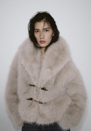 Zara short coat with lapel - short,