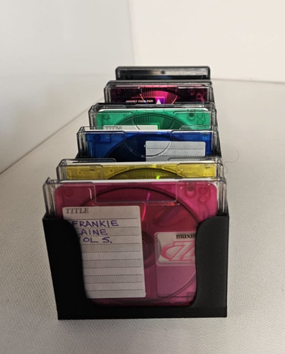 Black minidisc tray storage - black, tray/storage