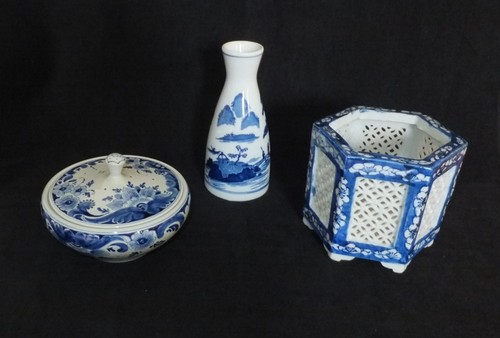 Delft royal lidded dish small - royal,