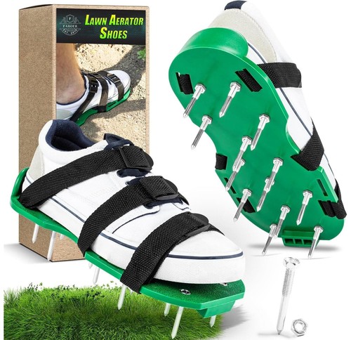 Lawn aerating spiked shoes - lawn,