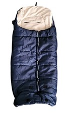 Pram Pushchair Footmuff Non Slip Back Dark Blue Cocoon Sleeping Bag 