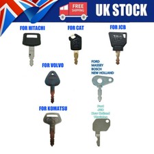 7 Pcs Key Set Fit JCB Komatsu