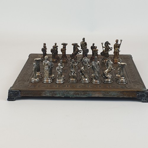 Cast metal chess - metal, set
