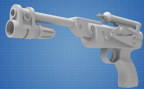 Blaster pistol 1 scale - blaster,