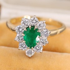 18ct Yellow Gold Emerald and