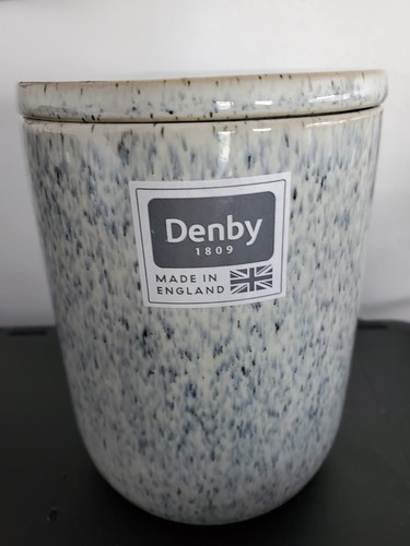 Denby halo speckle storage jar - halo,