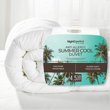 NightComfort 4.5 Tog Summer Breeze Light Duvet - Anti-Allergy Microfibre Quilt