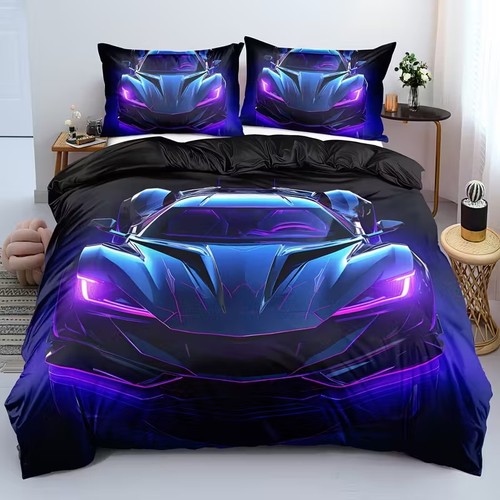 Neon purple racing car - purple,