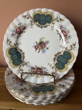 ROYAL ALBERT  BERKELEY Set of 6x Side Plates, 16cm Diameter, First Quality  Mint